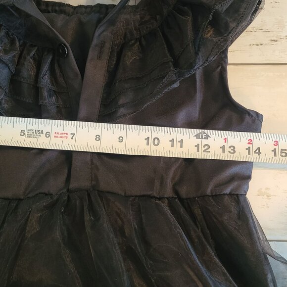 Wednesday Addams Dress Dance Costume for Girls l/xl NEW Goth Halloween Costume - Picture 6 of 8